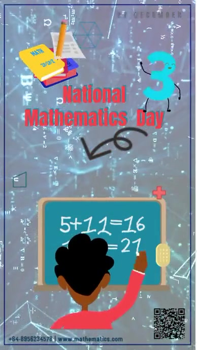 National Mathematics Day Instagram Story Template | PosterMyWall
