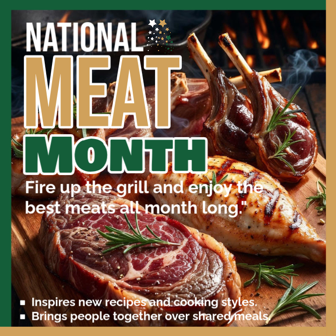 National Meat Month Template | PosterMyWall