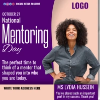 national mentoring day Publicación de Instagram template