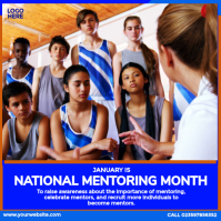 National Mentoring Month Ads Instagram Plasing template