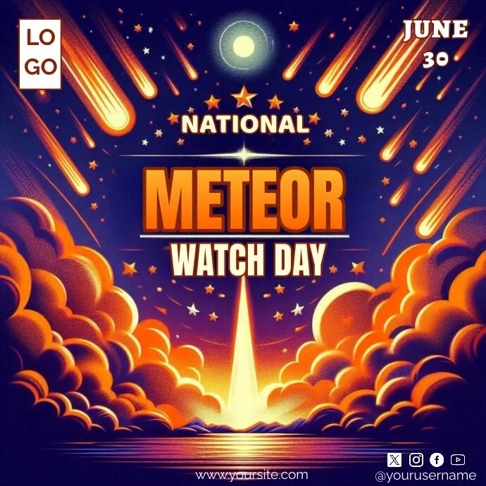 National Meteor Watch Day Template | PosterMyWall