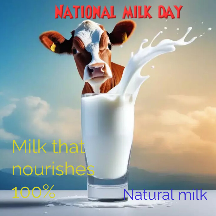National milk day Template PosterMyWall