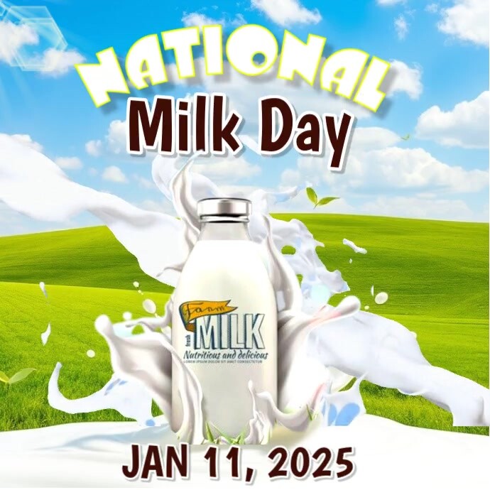 National Milkday Greetings Publicação no Instagram template