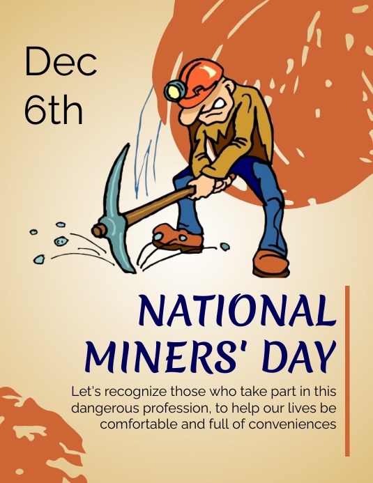 Copy of National Miners' Day PosterMyWall