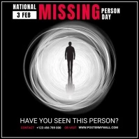 National Missing Person Day Instagram Post template