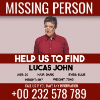 national missing persons day poster template