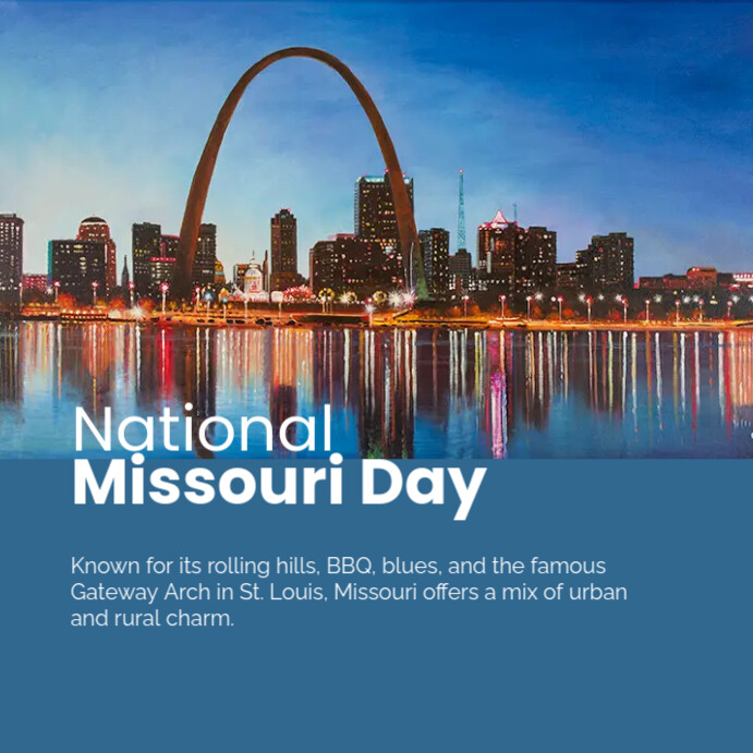 National Missouri Day Instagram Post Template PosterMyWall