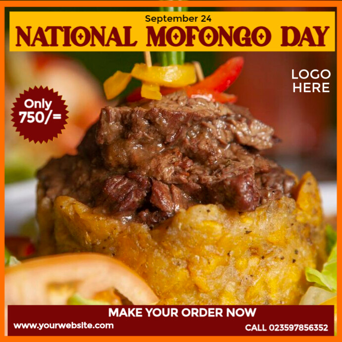National Mofongo Day Ad Templat | PosterMyWall