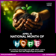 National Month of Hope Instagram Post template