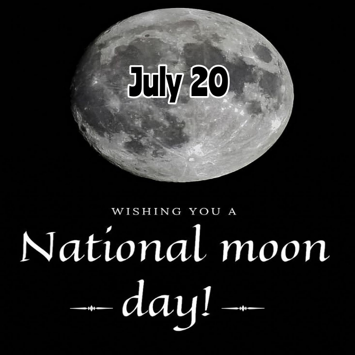 Moon Posts National moon day Instagram post Template | PosterMyWall