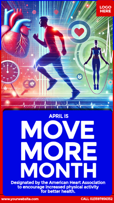 Copy of National Move More Month | PosterMyWall
