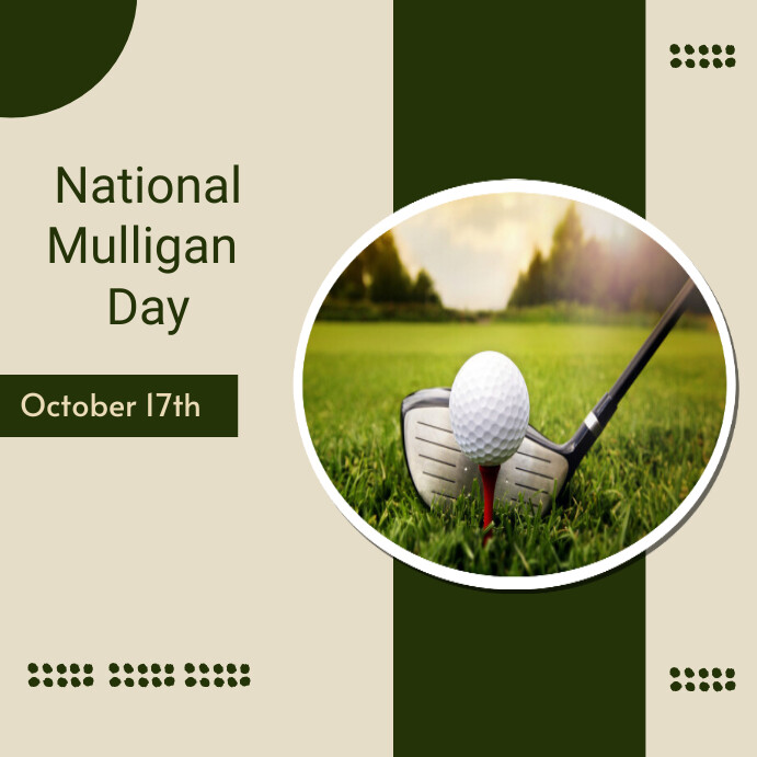 national mulligan day Template PosterMyWall