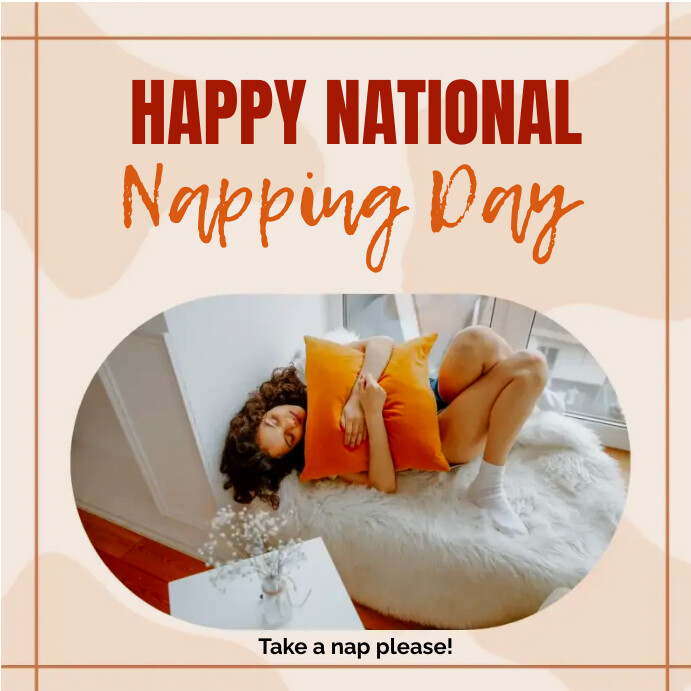 Kit Napping Post National Napping Day celebration Template | PosterMyWall