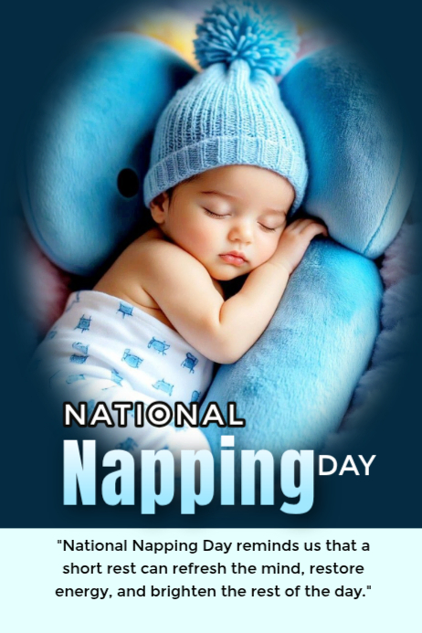 NATIONAL NAPPING DAY Template | PosterMyWall