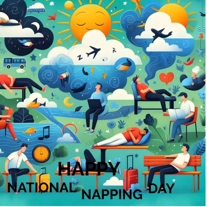 Kit Napping Post National Napping Day Template | PosterMyWall