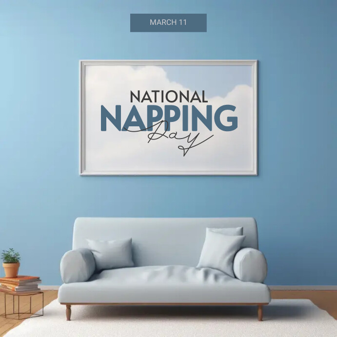 Kit Napping Post National Napping Day template | PosterMyWall