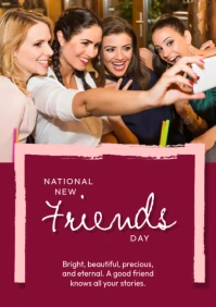 National New Friends Day Template A1