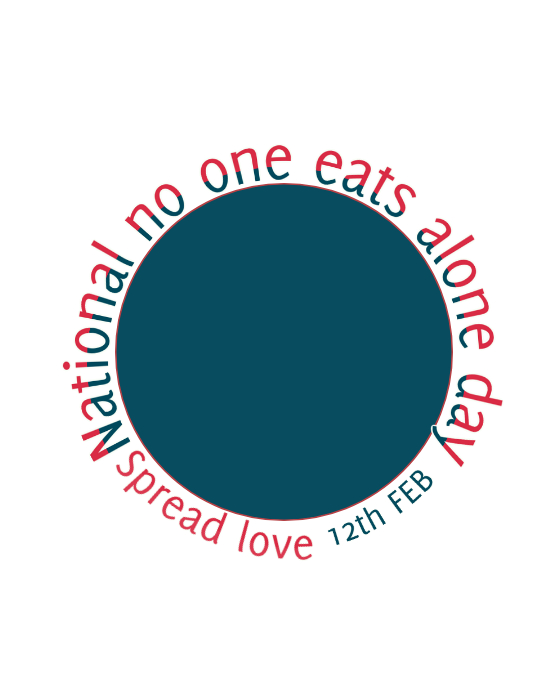 Copia de National no one eats alone day PosterMyWall