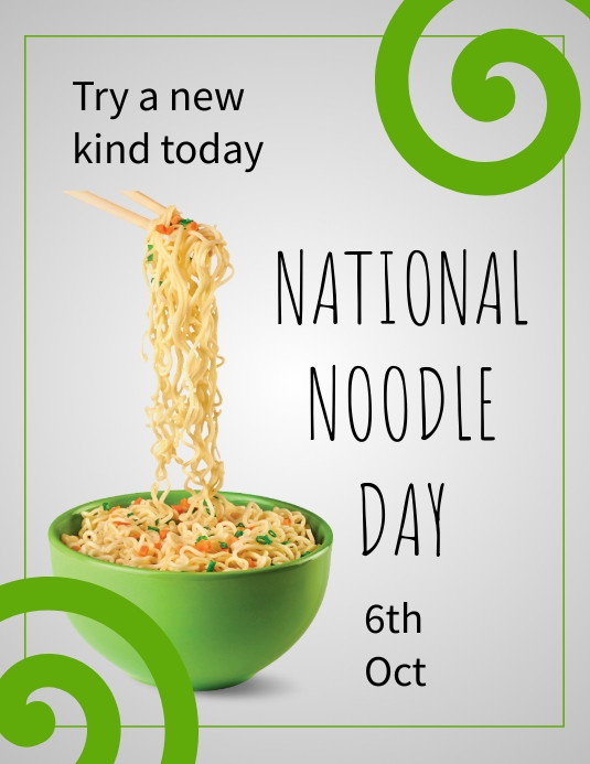 Copy of National Noodle Day PosterMyWall