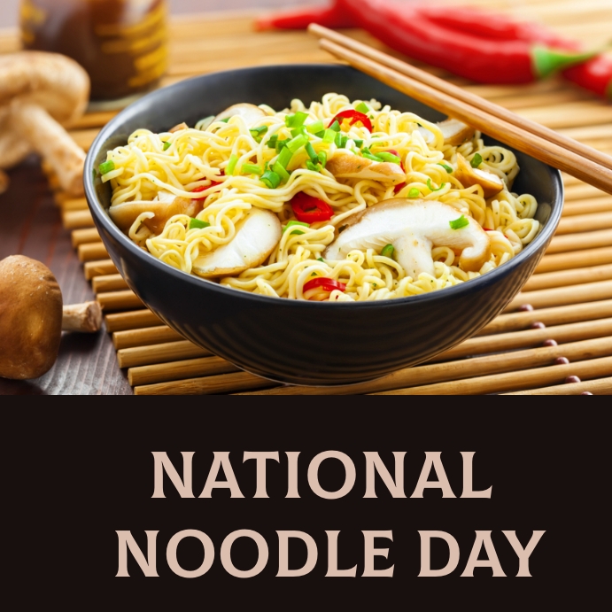 national noodle day Template | PosterMyWall