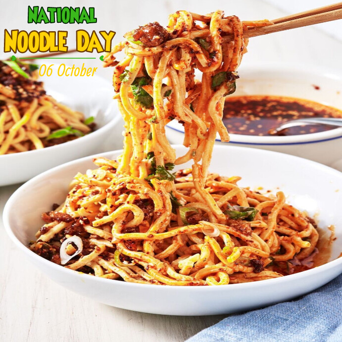 Copy of National Noodle Day instagram post | PosterMyWall