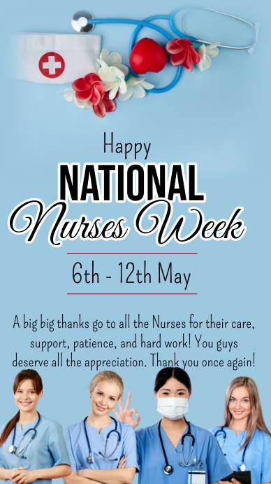 national nurses week,nurses week celebration Template | PosterMyWall