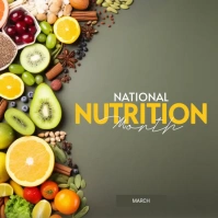National Nutrition Month Template Instagram Post