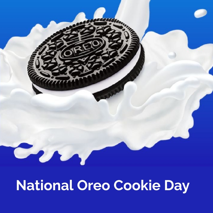 national oreo cookie day Template PosterMyWall