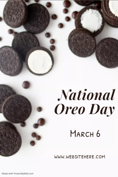 Oreo Post Card Plantilla de National Oreo Cookie Day Instagram Post | PosterMyWall