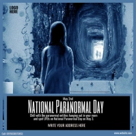 national paranormal day Publicación de Instagram template