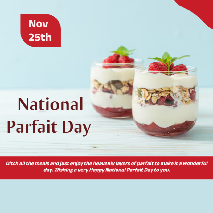 Parfait Front Design national parfait day Template | PosterMyWall
