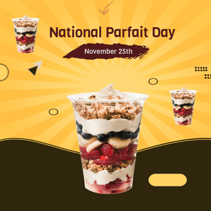 Parfait Front Design Plantilla de national parfait day | PosterMyWall