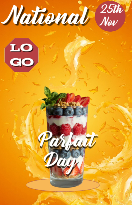 Parfait Front Design Copy of National parfait day | PosterMyWall