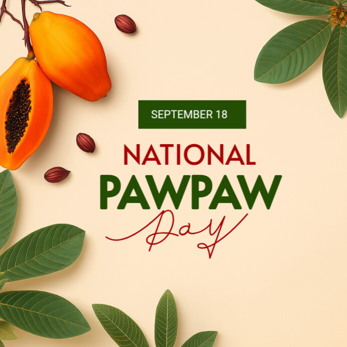 National Pawpaw Day Insta Post Template