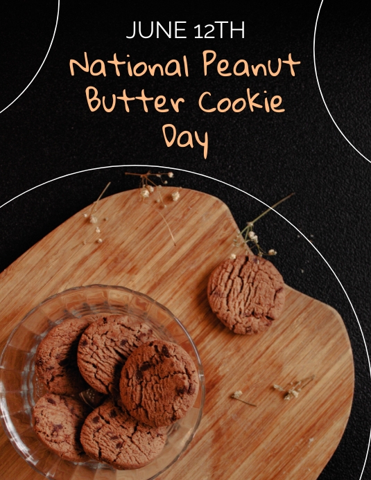 National Peanut Butter Cookie Day Template PosterMyWall