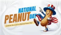 National peanut day Encabezado de blog template