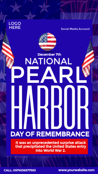 Copy of Pearl Harbor Remembrance Day | PosterMyWall