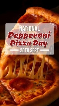 National Pepperoni Pizza day Instagram-Reel template