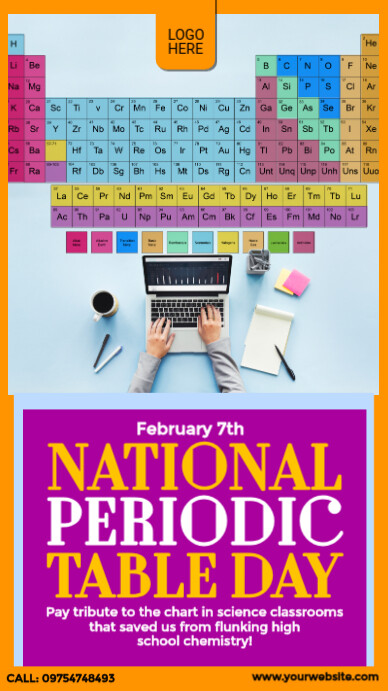 Plantilla de National Periodic Table Day Design | PosterMyWall