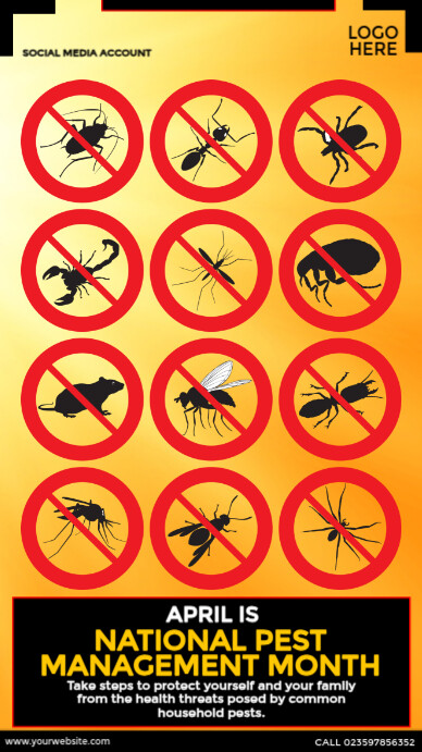 National Pest Management Month Instagram-verhaal template