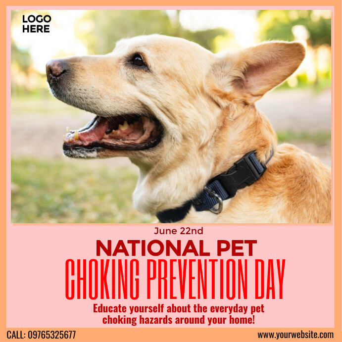 Copy of National Pet Choking Prevention Day | PosterMyWall