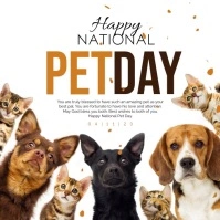 National Pet Day Instagram Post template