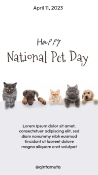 national pet day История на Instagram template