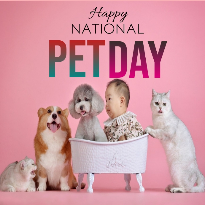 National Pet Day Template PosterMyWall national-pet-day-template-postermywall