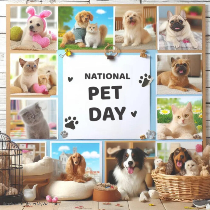 Copy of National pet day template | PosterMyWall