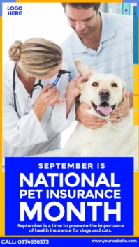 National Pet Insurance Month Instagram Story template