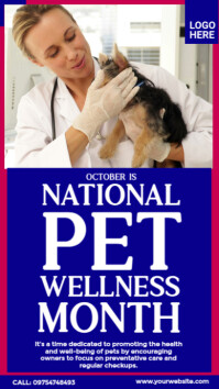 National Pet Wellness Month Instagram Story template