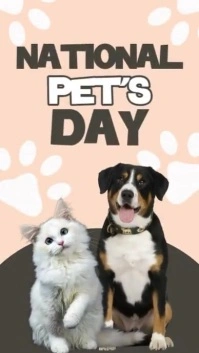 National Pets Day Instagram Story template