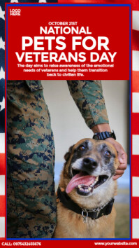 Rood Veterans Day Awareness Instagram-Story Template