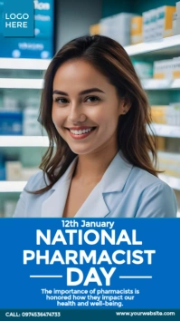 National Pharmacist Day Design Instagram Story template